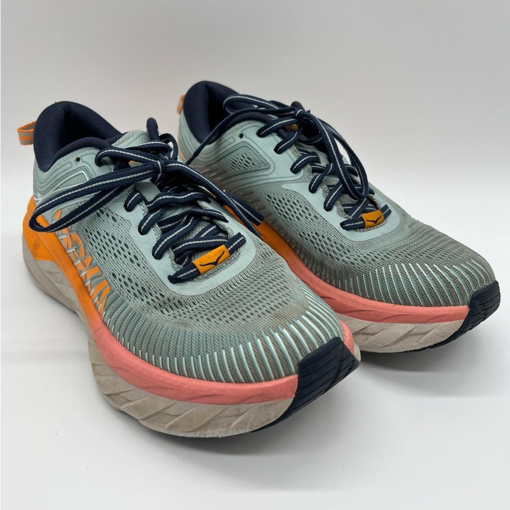 Hoka One One Bondi 7 Blue Haze Black Iris Size Womens 7.5